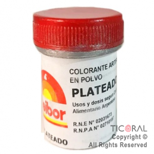 COLORANTE FLEIBOR PLATEADO EN POLVO 4 GR x 4